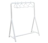 Lawnrden Almacenamiento de Ropa para muñecas con 6 Perchas para Ropa para muñecas, Mini Estante para de plástico Realista a Escala 1:12, Muebles para casa de |.Estante, Muebles de casa de