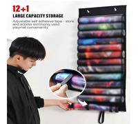 Lawnrden Bolsa para tapete de Juegos, Soporte para tapete de Juegos, 13 Ranuras, Almacenamiento Protector a Prueba de Polvo para Colgar con Ganchos, Lavable para TCG/MTG