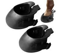 Lawnrden Botas de pezuña, 1 par de Botas de Casco para Caballos, protección de Goma para el manejo de heridas, Laminitis, absceso, Tachuela de Caballos, m