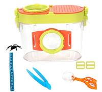 Lawnrden Bug Catcher, Bug Catcher Kit para niños Kit Educativo de Mariposas con Lupa, Pinzas, coleccionista, Modelo, Correa para el Hombro, Juguetes al Aire Libre para niños