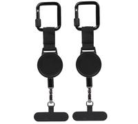 Lawnrden Correa antirrobo para teléfono, 2 Unidades antirrobo para teléfono, Correa retráctil de 24 Pulgadas, cordón portátil Resistente para Viajes, Senderismo, Trabajo, Festival de música