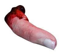 Lawnrden Dedos cortados de dedo de aterrizaje ensangrentado realista con un clavo de 3.15 pulgadas de partes del cuerpo cortadas para Halloween, casa embrujada, fiesta |.Accesorios de Halloween