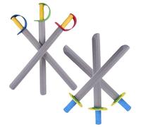 Lawnrden Espada de Espuma | 6 Espadas de Espuma para niños, 21 Cuchillos EVA, Juguete, 2 Estilos, Seguro, Suave para niños y niñas, Mango de Color Aleatorio