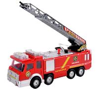 Lawnrden Fire Truck Toy, Lights and Sounds Toy Trucks with Retractable Ladder & Water Spray, Driving Battery-Powered Toddler Boy Toys for Toddlers 3+