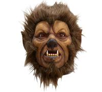 Lawnrden Halloween Mask Breathable Ladex Mask Scary Head Full Womwolf con traje de terror de cabello para Halloween Party Carnival |.Máscaras para adultos