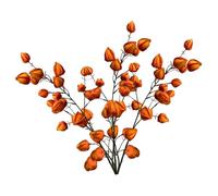 Lawnrden Linterna China, Flores de Linterna China, 3 Piezas Artificiales de 38, 2 Pulgadas de Largo, Planta Naranja, Ramas Flexibles de otoño de Invierno sintéticas para decoración del hogar y Tienda