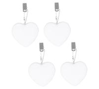 Lawnrden Luces nocturnas, 4 luces de bolso, elegante luz de corazón con control táctil, linterna de bolso recargable por USB para un ser querido