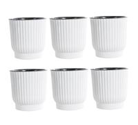 Lawnrden Macetas de riego automático para Plantas de Interior, macetas de riego automático, 6 de plástico de 4 Pulgadas con Agujeros de Drenaje y Cuerda de Mecha, Violeta Africana para Plantas