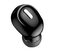 Lawnrden Mini Auricular de un Solo oído Mini Auriculares Deportivos inalámbricos en el oído con micrófono función Manos Libres Negro, Gancho inalámbrico