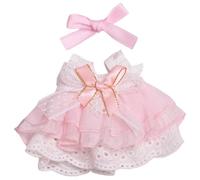 Lawnrden Ropa para muñeca bebé|Ropa para muñeca, Lindo Vestido de Princesa para bebé de Tela Suave con Lazos Dulces Adecuado para 6, 7 Pulgadas, Solo Vestido