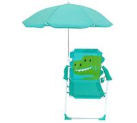 Lawnrden Silla de Playa para niños con sombrilla, Plegable y Desmontable, portátil, Lindo patrón de Animales, Silla de Playa para niños con Dosel para Verano al Aire Libre, cocodrilo |.con Paraguas