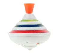 Lawnrden Trompos, Juguete de peonza de Empuje hacia Abajo con luz Colorida y música, Juguete de Mano con peonza para niños con Pila de botón