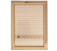Lawrence 5x7 Gold Metal Picture Frame-Classic Bevel Marco de Fotos, Dorado, 5 x 7