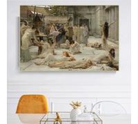 Lawrence Alma-Tadema «Las mujeres de Anfisa», lienzo impreso, pintura al óleo, póster, imagen moderna para decoración del hogar (40 x 60 cm/marco interior)