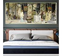 Lawrence Alma-Tadema Modern Wall Decor 《The vintage festival》 Canvas Painting Artwork Poster Picture Decoración del hogar 30x90cm (12 "x35") Sin marco