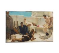 Lawrence Alma-Tadema Una lectura de Homero 1885 - Lienzo decorativo para pared, 30 x 45 cm