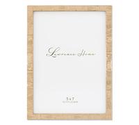 Lawrence Frames 5x7 Gold Metal Picture Frame with Linen Pattern Marco de Fotos, Dorado, 5 x 7