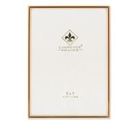 Lawrence Frames Marco de Fotos de Metal Dorado de 5 x 7 Pulgadas Vidrio