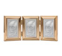 Lawrence Frames Classic Bead Marco de Fotos, Metal, Dorado, 2x3, 3