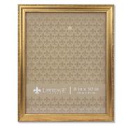 Lawrence Frames Classic Bead Marco de Fotos, poliestireno, Dorado, 8 x 10
