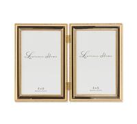 Lawrence Frames - Marco clásico de cuentas, doble de 4 x 6, dorado