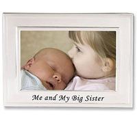 Lawrence Frames - Marco de fotos (6 x 4 cm), diseño de hermana grande, color plateado