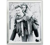 Lawrence Frames Marco de fotos de metal chapado en plata cepillada, 8 por 10