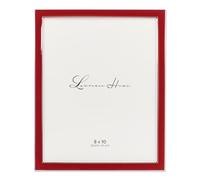 Lawrence Frames Marco de Fotos de Metal Chapado en Plata con Esmalte Rojo, 20 x 25 cm