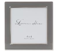 Lawrence Frames - Marco de fotos de metal y esmaltado, color gris, 4 x 4