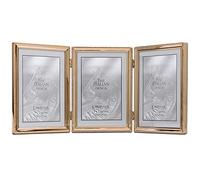 Lawrence Frames Marco de fotos, metal, dorado, triple 5x7