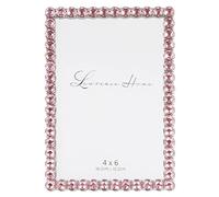 Lawrence Frames Marco de metal plateado brillante de 4 x 6 - rosa suave