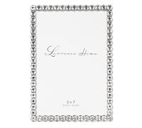 Lawrence Frames Marco de metal plateado brillante de 5 x 7 pulgadas, brillo transparente
