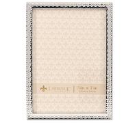 Lawrence Frames Metal con efecto martillo, plata, 5x7