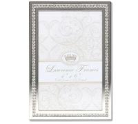 Lawrence Frames Royal Designs Marco de Fotos Plateado y Brillante de 4 x 6 Pulgadas, Metal