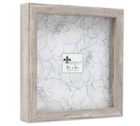 Lawrence Frames Shadow Boxes Marco de Caja de Sombra, Poliestireno, Gris Natural, 20,32 x 20,32 cm
