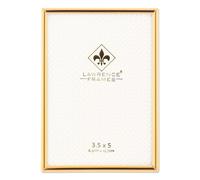 Lawrence Simply Gold Metal Marco de Fotos, Dorado, 3.5x5