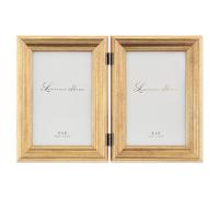 Lawrence Frames Marco de Fotos Dorado bruñido con bisagras Pulgadas, 4 x 6 Dual
