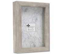 Lawrence Shadow Boxes Marco de Caja de Sombra, Poliestireno, Gris Natural, 5 x 7