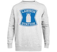 Lawson Station - Japanese Convenience Store Jersey Gris Unisex Sin Género Cuello Redondo