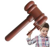 Lawyer Prop Hammer - Sala de juicio de madera, accesorio profesional para juegos de rol, accesorios de disfraces para jueces, regalos para estudiantes de derecho, club de debate, juicios simulados