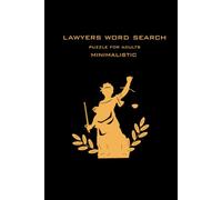 lawyers word search: puzzle for adults minimalistic