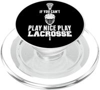 LAX Game Can't Play Nice Play Lacrosse Apparel Goat Lacrosse PopSockets PopGrip para MagSafe