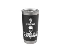 LAX Game Can't Play Nice Play Lacrosse Apparel GOAT Lacrosse Vaso térmico de acero inoxidable de doble pared