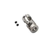 LAXALO 1 pieza de junta cardán de metal plateada, acoplador de eje de hierro, junta universal, cardán for coche y barco RC.(5x3mm)