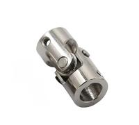 LAXALO 1 tornillo de rosca M3/M4, junta cardán de metal, conector de motor plateado, acoplador de eje universal for coche y barco RC.(8x8mm)