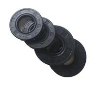 LAXALO 4 juntas de aceite de eje NBR de doble labio recubiertas de nitrilo con resorte for motosierra de 45 cc, 52 cc, 58 cc (45/52/5800)