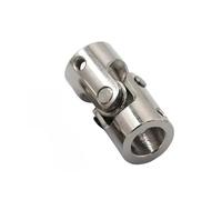 LAXALO Acoplador de eje plateado con junta cardán, tornillo M3/M4, acoplamiento universal de hierro, cardán for coche y barco RC(8X10mm)