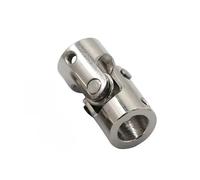 LAXALO Acoplador de eje plateado con junta cardán, tornillo M3/M4, acoplamiento universal de hierro, cardán for coche y barco RC(8x8mm)