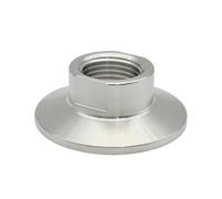 LAXALO Adaptador de abrazadera triple de rosca externa e interna SS304, DN8 a DN25, accesorios de tubería recta BSPT, 1 pieza(White,50.5mm*25)