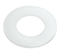 LAXALO Arandelas planas de silicona blanda de alta vida útil, sellos de goma de silicona for lavadoras M2-M20 ID(White,M6x12x0.5mm)